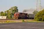 CP AC44CW Locomotive leading a train